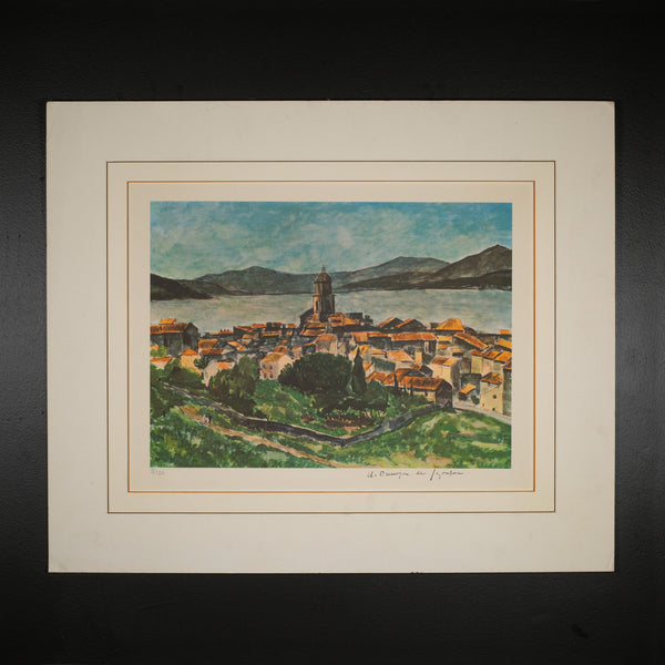 Andre Dunoyer de Segonzac、海外版超希少レゾネ ANDRE DUNOYER DE SEGONZAC, ST TROPEZ LIMITED EDITION LITHOGRAPH c