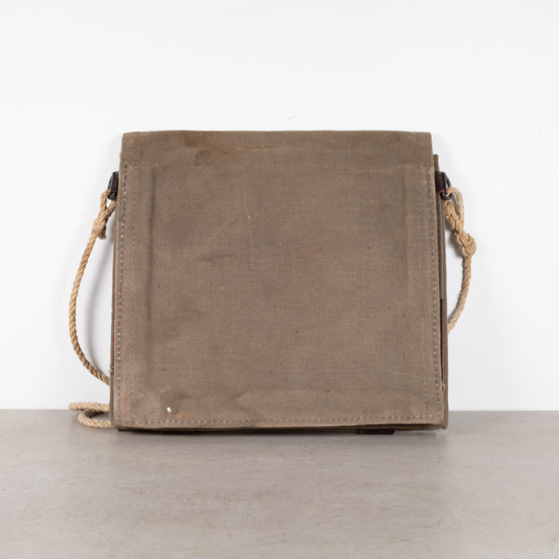 WWII Swiss Army Canvas Map Bag c.1940