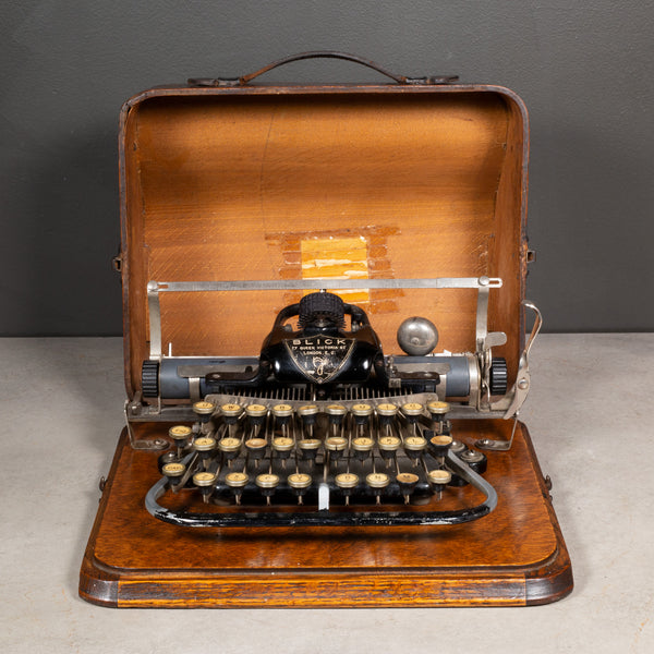 Late 19th c. Blick #7 Typewriter and Case c.1890-1892