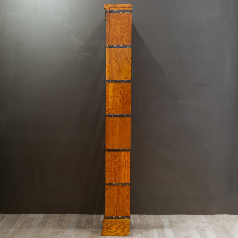 Early 20th c. Globe-Wernicke 6 Stack Lawyer's Bookcase with Drawer c.1910