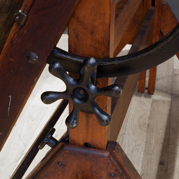Antique Hamilton Mfg. Co. Drafting Table c.1930 S16 Home