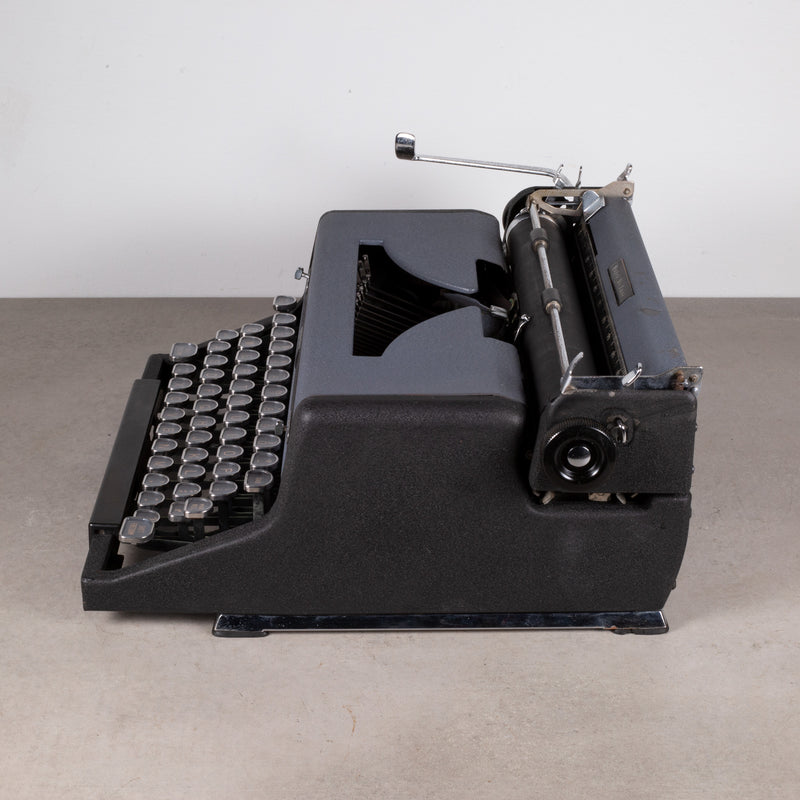 Royal Quiet DeLuxe Two Tone Typewriter and Case c.1948