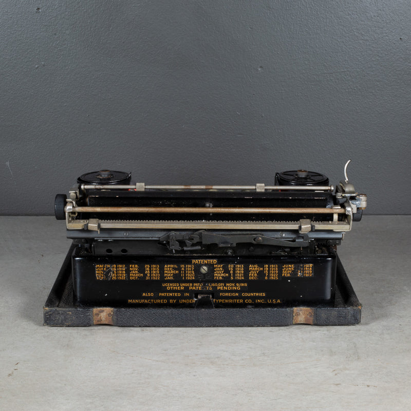 Antique Underwood Standard Four Bank Portable Typewriter c.1927