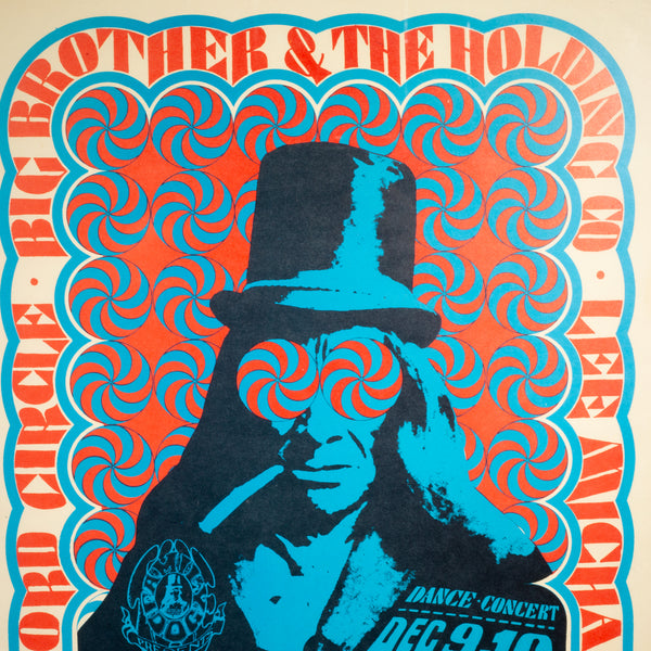 Original Big Brother & The Holding Company Concert Poster, 1966