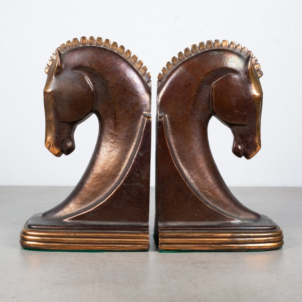 逸品　希少　アンティーク孔雀ブックエンド　2台1組　アール・デコ　ブロンズ dodge-inc.-trojan-horse-art-