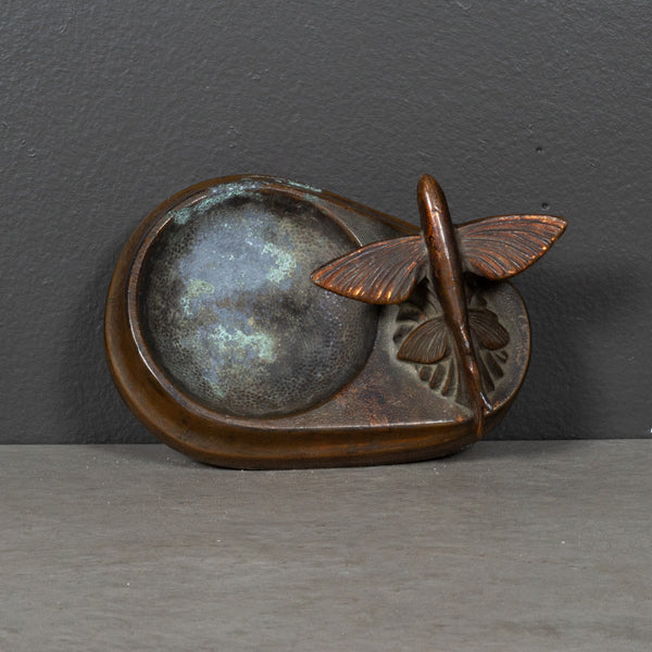 Early 20th c. Bronze Flying Fish Coin Dish c.1930