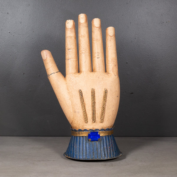 Early 20th c. French Toleware Glove Maker's Store Sign c.1940