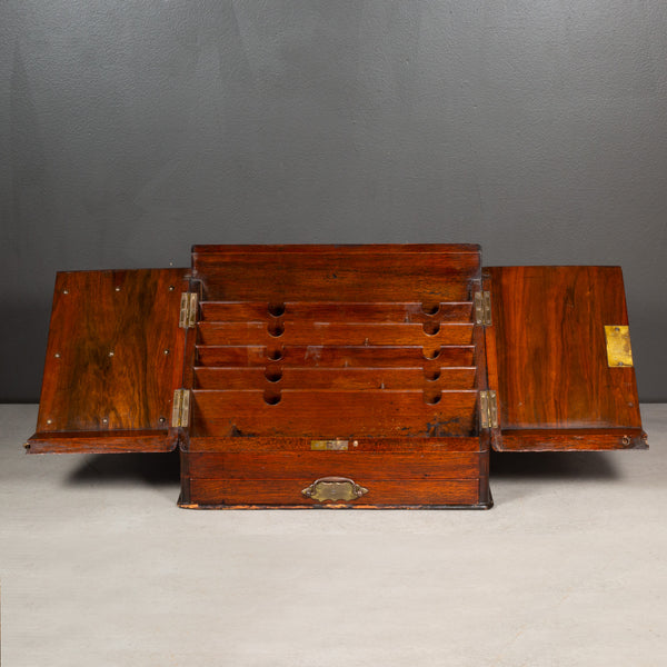 Late 19th c. Mahogany Stationary & Letter Cabinet c.1890-1900