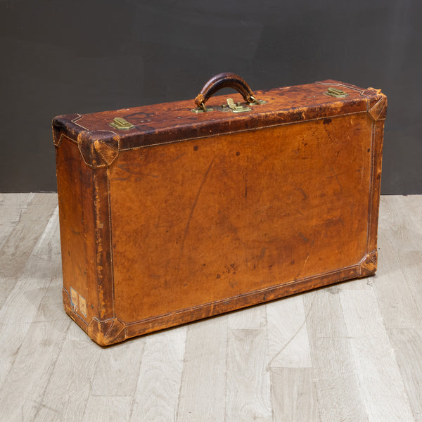 Hermes Paris Leather Suitcase c.1930