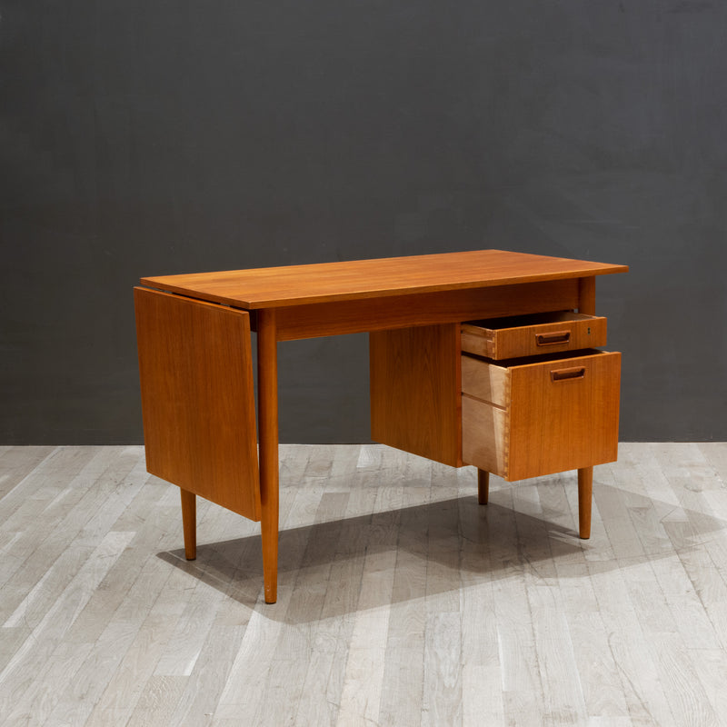 Mid-century Teak Expandable Desk and Chair by Gunnar Nielsen Tibergaard, Denmark c.1960