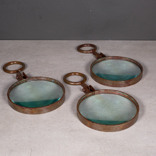 Set of Cast Iron and Glass Rings c.1940