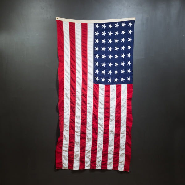 WWII 48 Star American USA Cotton Casket Flag Sewn popular Valley Forge Flag Co 5' x 9.5'