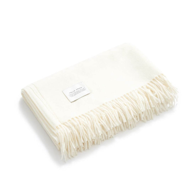 Dimma Throw, Cream 100% Baby Alpaca by Fells Andes