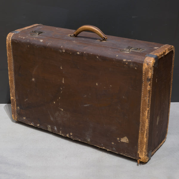 Mongrammed Leather Luggage c.1940