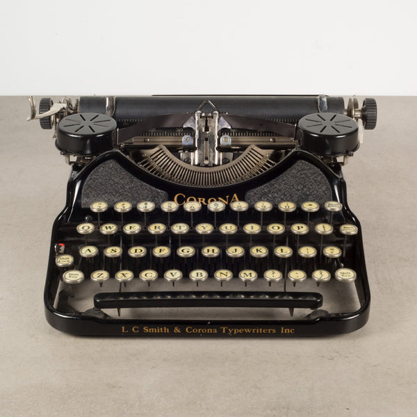 1924年頃 コロナ4 / ポータブルタイプライター　アメリカン・ヴィンテージ Antique Refurbished Corona Four Portable Typewriter c.1924