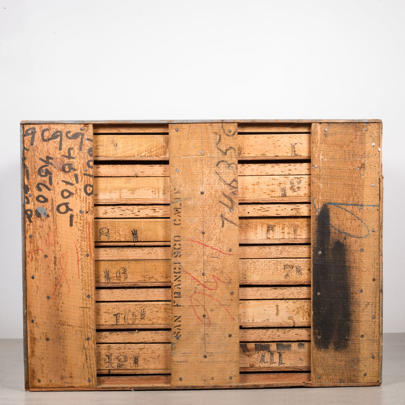 Machinist's Industrial 12 Drawer Wooden Cabinet c.1930