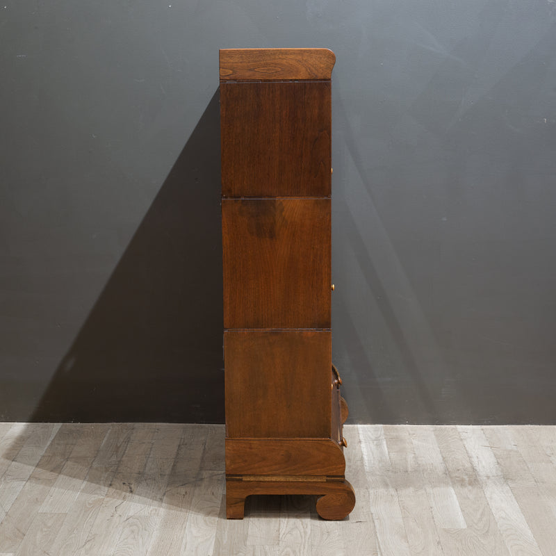 Early 20th c. Lundstrom 3 Stack Lawyer's Bookcase c.1900