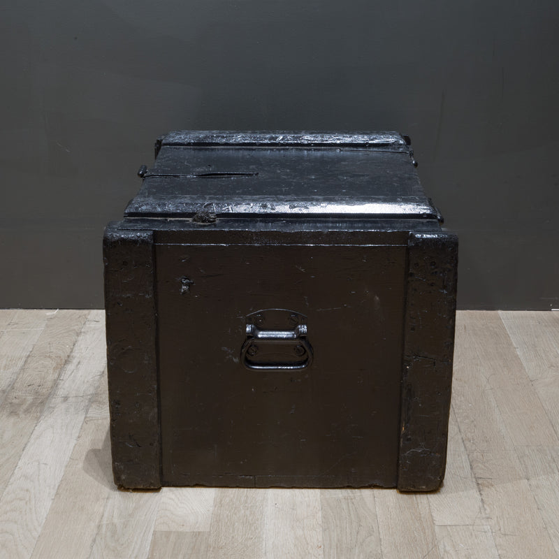 Early 20th c. Rustic Painted Wood Chest c.1940