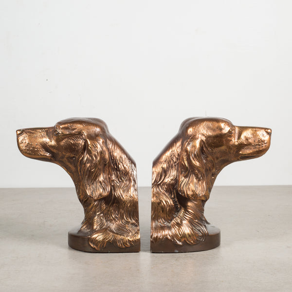 Vintage Dog Bookend, Heavy Brass Irish Setter Bust, discount Retriever Spaniel, Hunting Dog, Dog Head