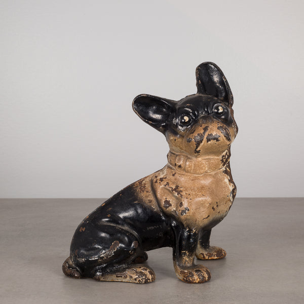 Cast Iron French Bulldog Doorstop by Hubley c.1910 S16 Home