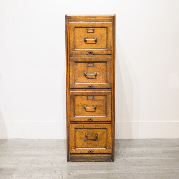 4 Drawer Oak File Cabinet c.1930 | S16 Home