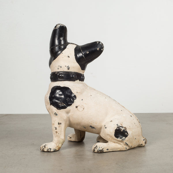 Cast Iron French Bulldog Doorstop by Hubley c.19101940 S16 Home