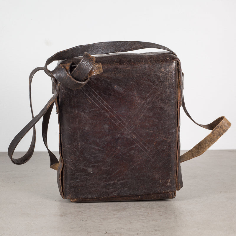 Handmade Leather Mexican Carrying Case c.1900-1940