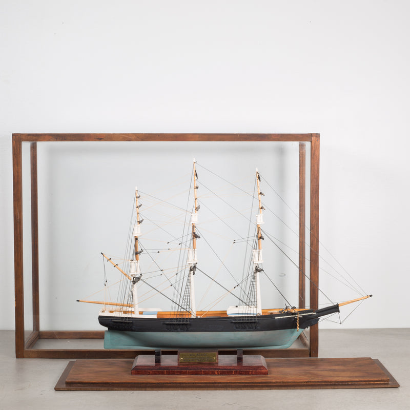 Vintage Handmade Model Ship c.1940-1970