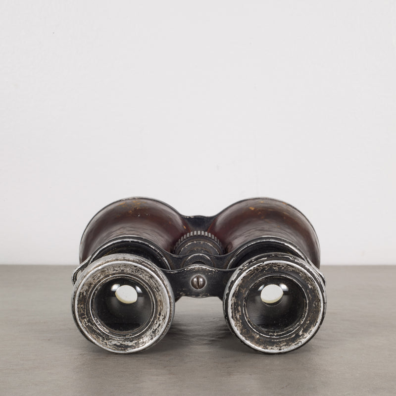 Leather Military Binoculars c.1940s