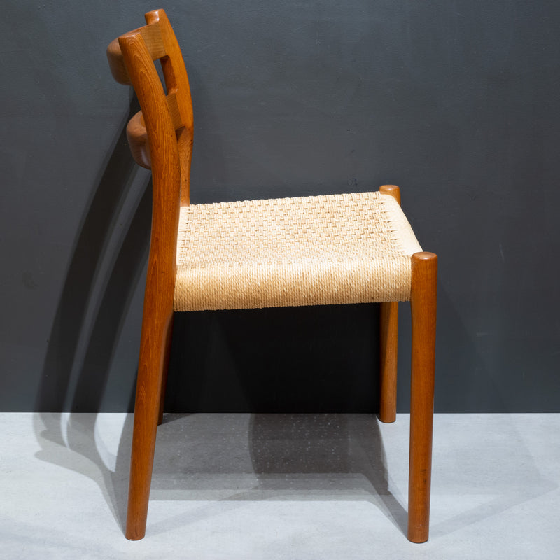 Mid-century Niels Otto Moller #67 and #84 Teak and Papercord Chairs c.1960