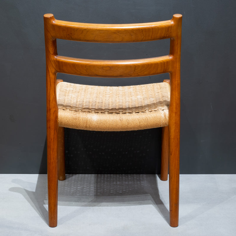 Mid-century Niels Otto Moller #67 and #84 Teak and Papercord Chairs c.1960