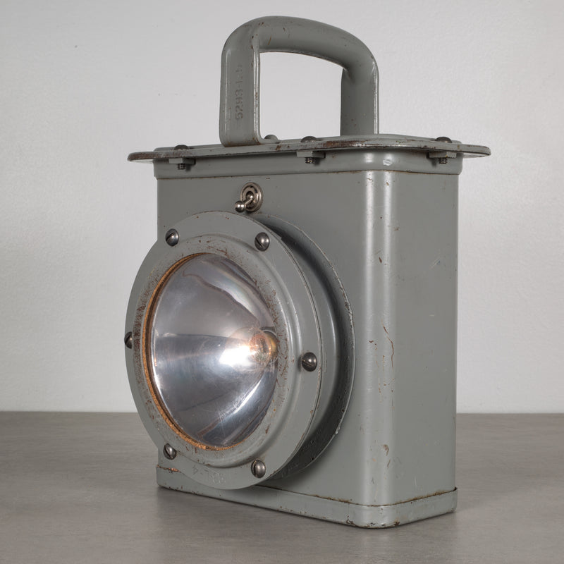 World War Era U.S. Navy Ship Lantern Light c.1940s