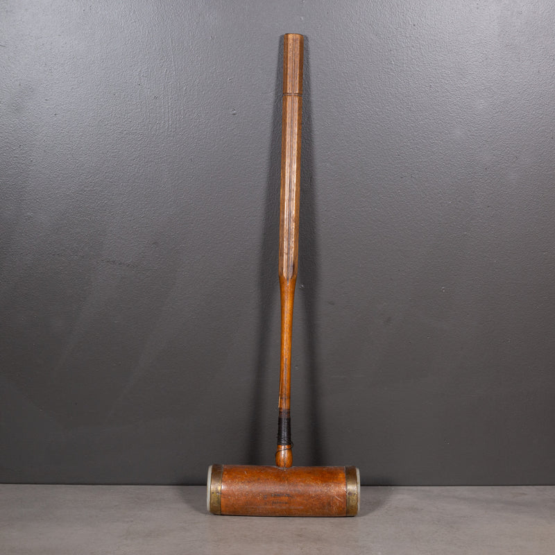 Early 20th c. Engraved Croquet Mallet c.1920