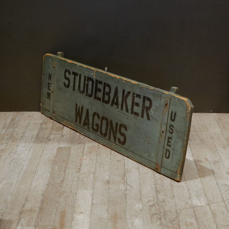 Hand Painted Studebaker Wagons Sign c.1930