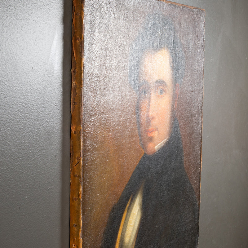 19th c. American Oil Portrait of a Gentleman