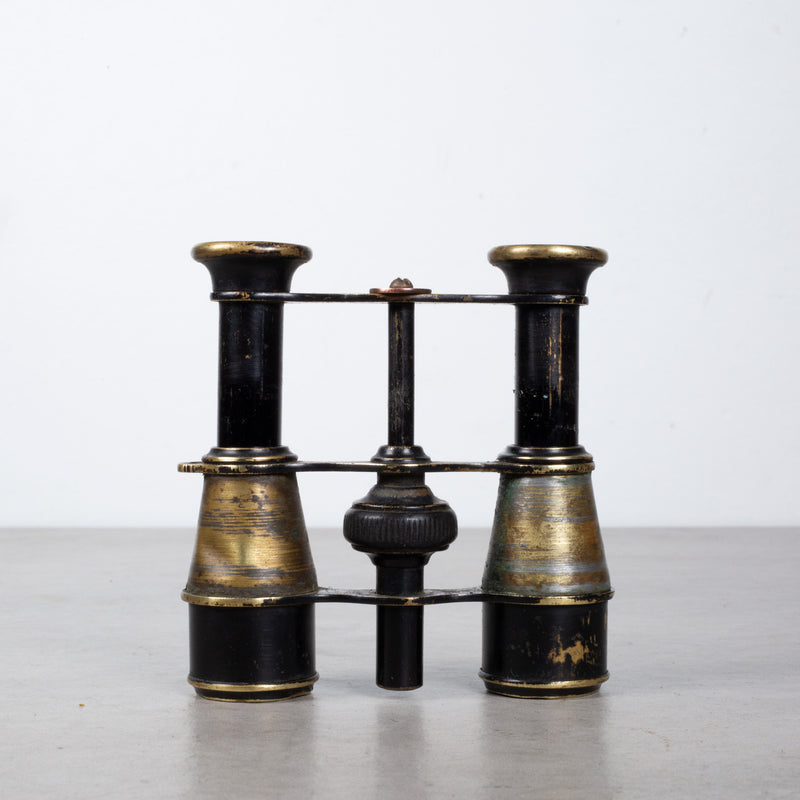 19th c. French Brass Binoculars with Compass c.1880