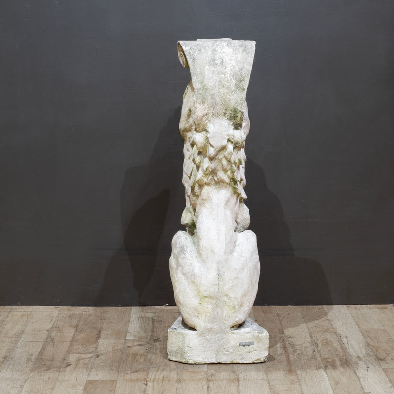Late 19th c. Cast Stone Griffin Sculpture c.1899