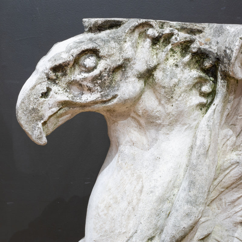 Late 19th c. Cast Stone Griffin Sculpture c.1899