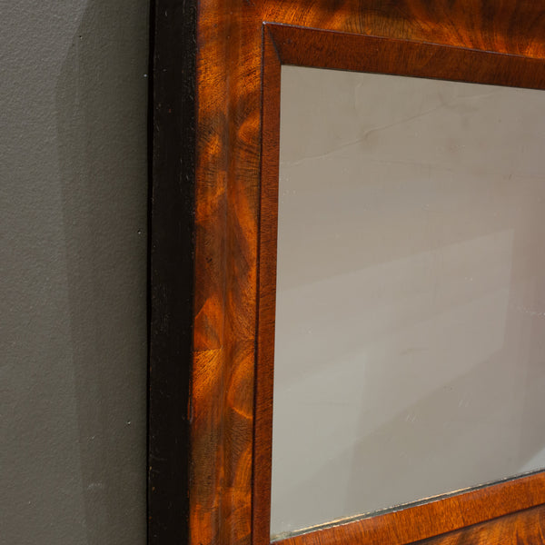 19th c. Mahogany Ogee Mirror