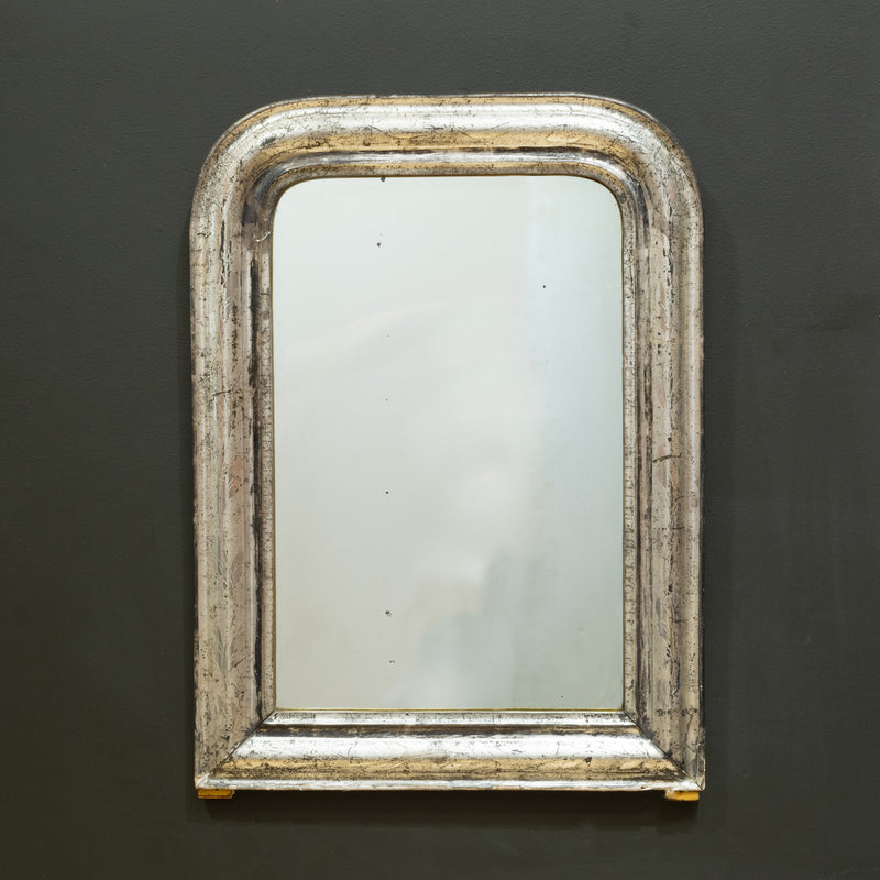 French Louis Philippe Style Painted Gilt Mirror