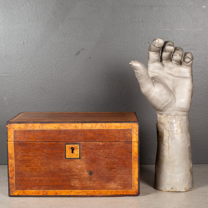 19th c. Inlay Box with Removable Inner Tray c.1800s