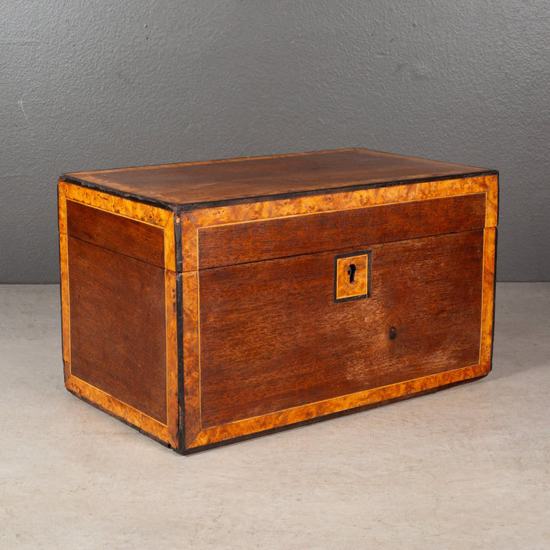 19th c. Inlay Box with Removable Inner Tray c.1800s