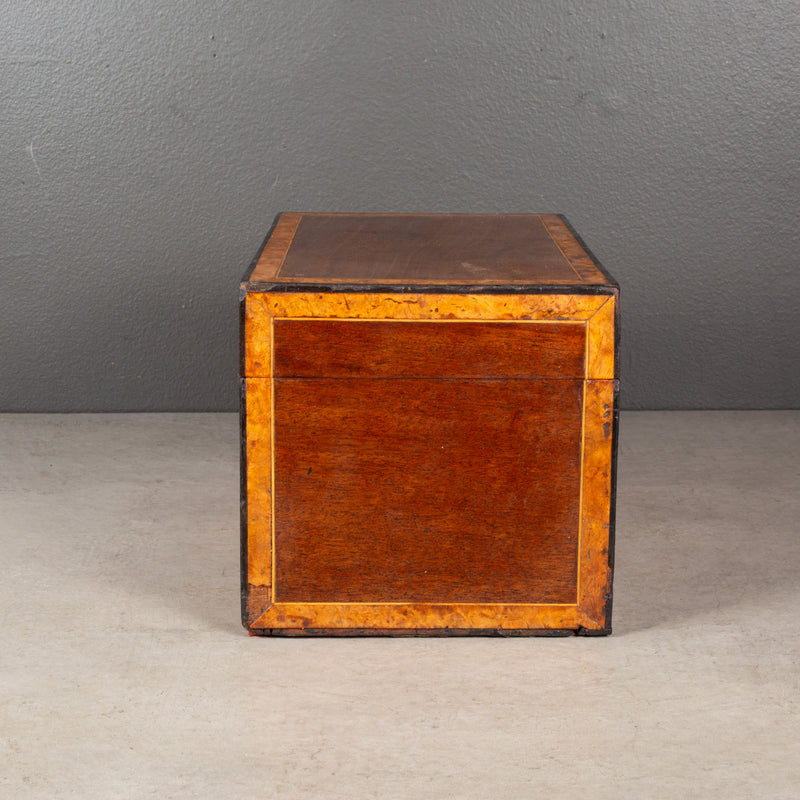 19th c. Inlay Box with Removable Inner Tray c.1800s