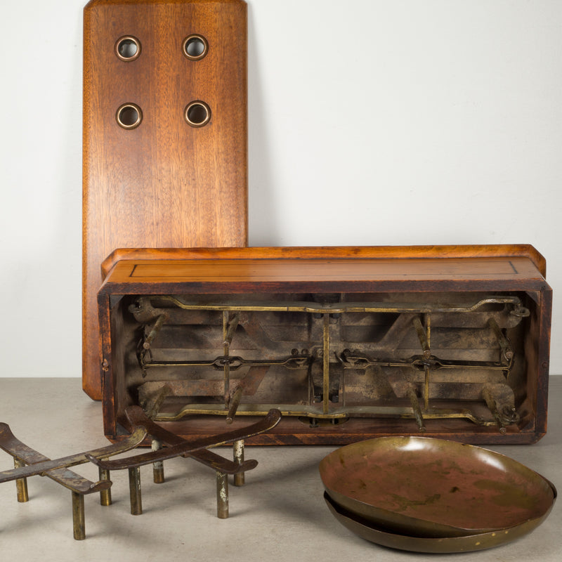 Late 19th c. French Mahogany & Brass Balance Scale c.1870