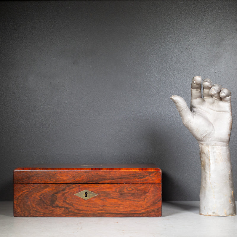 19th c. Mahogany Campaign Writing Lap Desk c.1800s