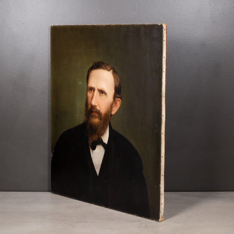19th c. Oil Portrait of a Bearded Gentleman, c.1800s