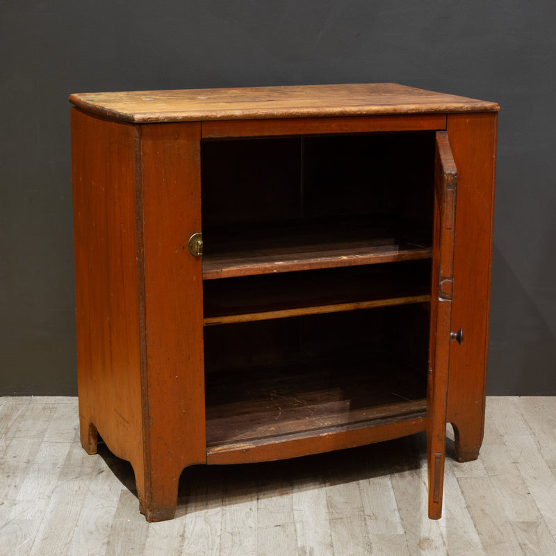 Early-Mid 19th c. Primitive Farmhouse Cabinet c.1820-1840