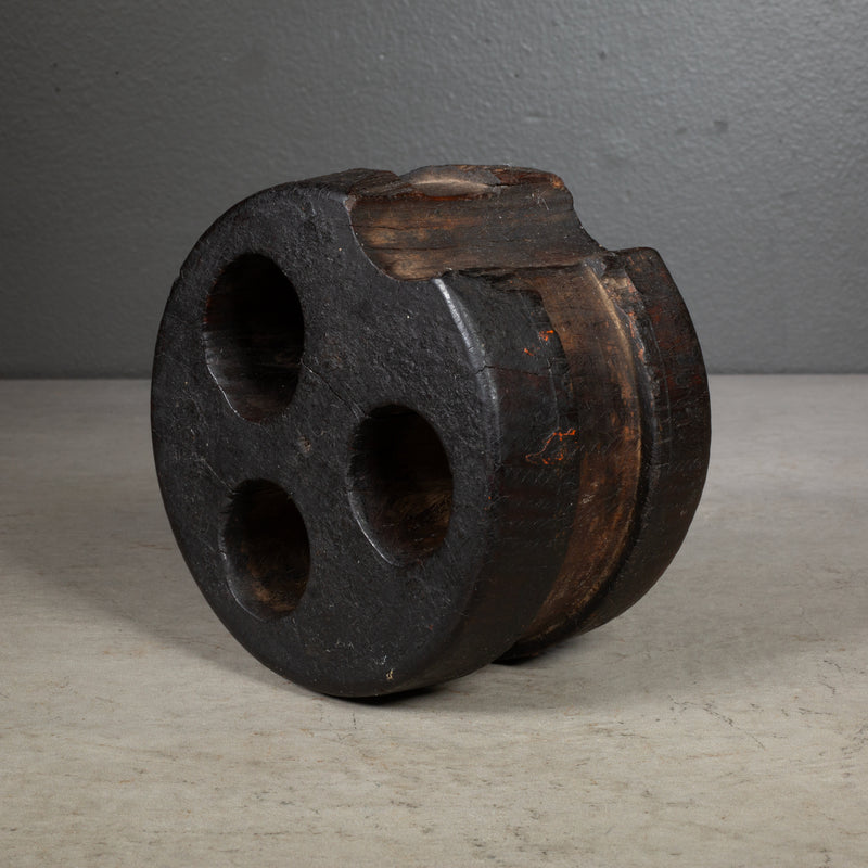 19th c. Ship's Deadeye Pulley