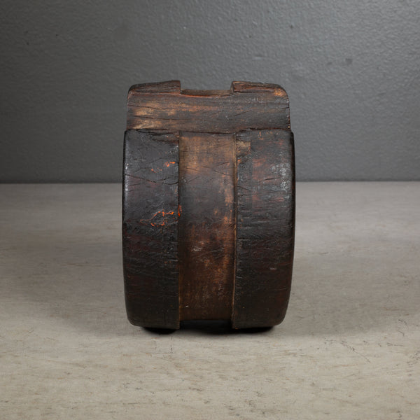 19th c. Ship's Deadeye Pulley