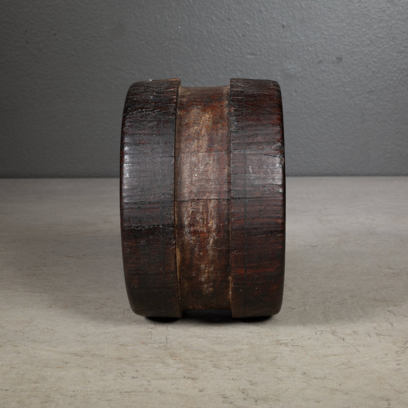 19th c. Ship's Deadeye Pulley